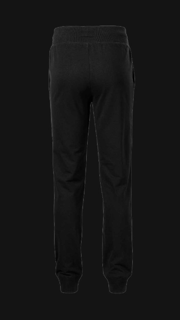 “AXLE Joggers negri, pantaloni sport unisex, model streetwear cu manșete.”